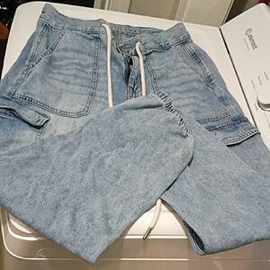 Light Blue Denim Jeans American Eagle For Women